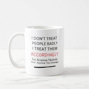 Caneca De Café Personalizar Diversão Engraçada Citando Tipografia