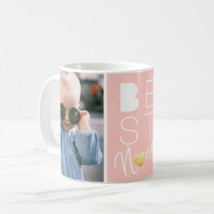 Caneca De Café Personalizar Duas Fotos - Melhor Nana Mug