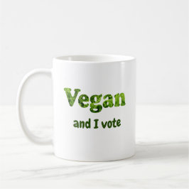 Caneca De Café Personalizar eleitor ativista do Vegan