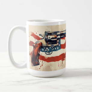 Caneca De Café Personalizar Emenda do segundo Café Mug USA Flag