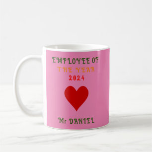 Caneca De Café Personalizar Funcionário De Tendência Do Ano De 20