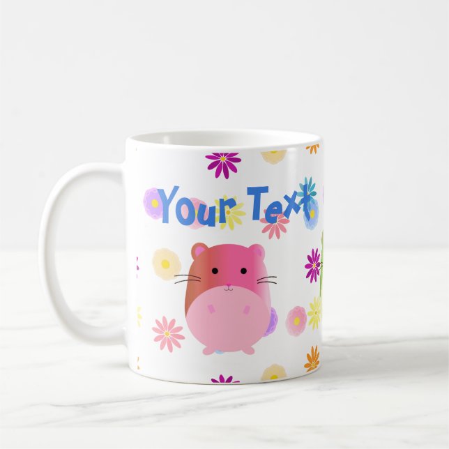 Caneca De Café Personalizar Hamsters Kawaii Cute Triplo (Esquerda)