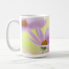 Caneca De Café Personalizar Imagem & Flor Rosa Aquarela