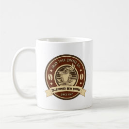 Caneca De Café Personalizar Loja de Café Genérica Frente Rústica