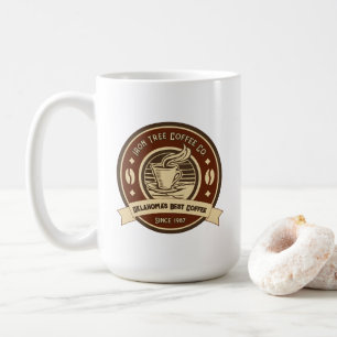 Caneca De Café Personalizar Loja de Café Genérica Frente Rústica