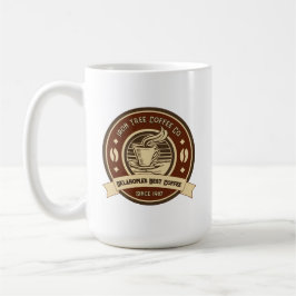 Caneca De Café Personalizar Loja de Café Genérica Frente Rústica