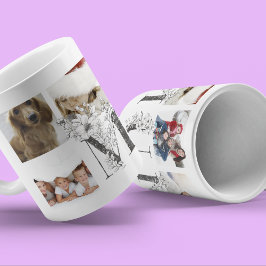 Caneca De Café Personalizar melhor | MÃE | Várias Fotografias Flo