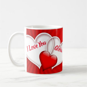 Caneca De Café Personalizar Mug Que Te Amo