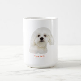 Caneca De Café Personalizar o cachorrinho maltês