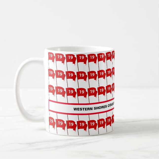 Caneca De Café Personalizar o clube de golfe 19th Hole (Esquerda)