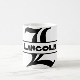 Caneca De Café Personalizar ornamento da Carta de Nome