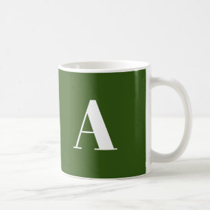 Caneca De Café Personalizar, personalizar a letra inicial do alfa