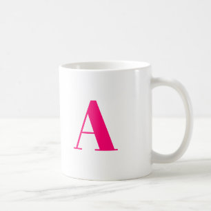 Caneca De Café Personalizar, personalizar a letra inicial do mono