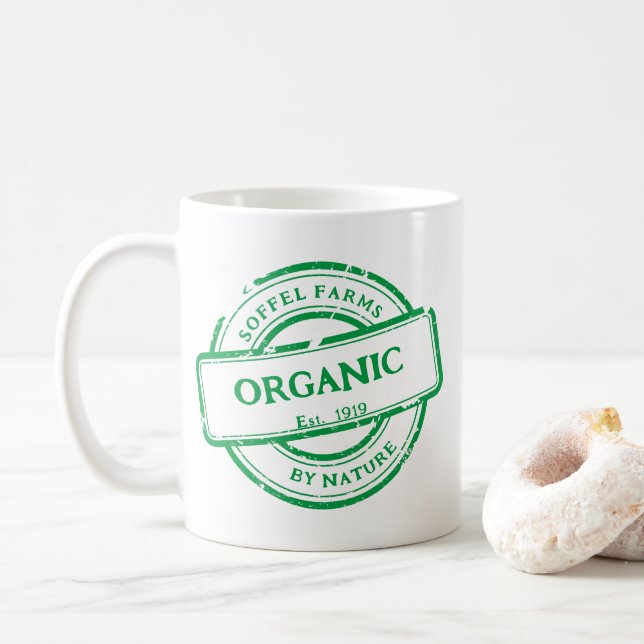 Caneca De Café Personalizar Promo de Ovos Legumes Fazenda Genéric (Com Donut)