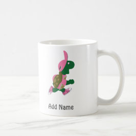 Caneca De Café Personalizar Tartaruga em Execução