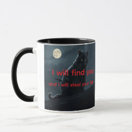 Caneca de Café Personalizável com Meme de Gato Nin