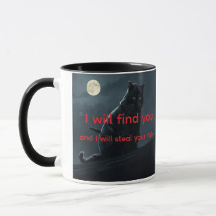 Caneca de Café Personalizável com Meme de Gato Nin