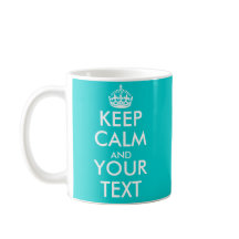 Personalizável Mantenha o Calm Mug com cores perso