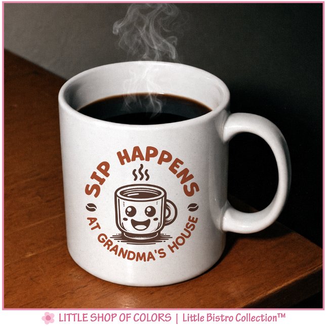 Caneca de Café Personalizável para a Vovó (Criador carregado)