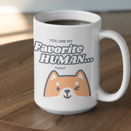 Caneca De Café Personalizável Você é meu Humano Favorito