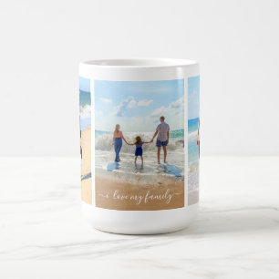 Caneca De Café Personalize a sua família Foto Collage Coffee Mug 