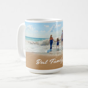 Caneca De Café Personalize a sua família Fotografia Café Mug com