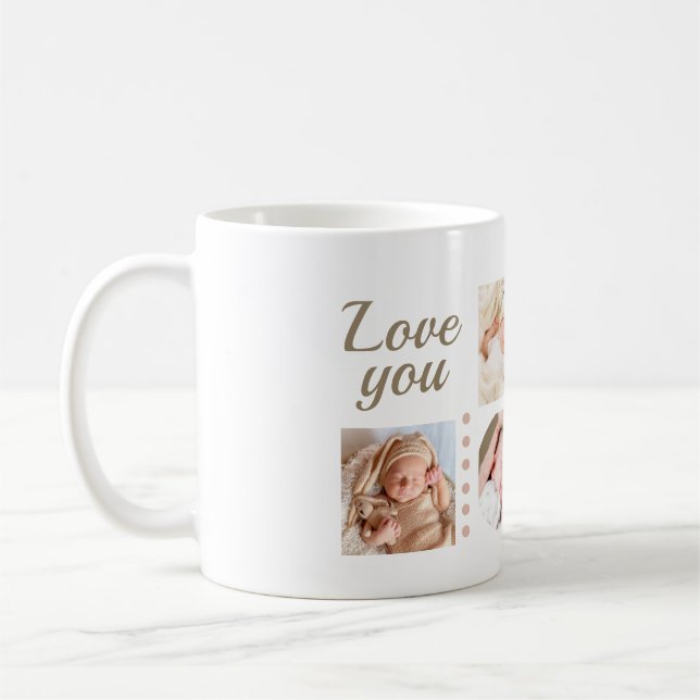 Caneca De Café Personalize as memórias do seu pequeno lance (Esquerda)