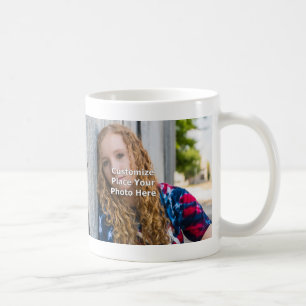 Caneca De Café Personalize Com O Seu Compartimento De Café Fotogr