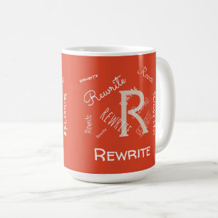 Caneca De Café Personalize este modelo, MONOGRAM, FAMÍLIA, NOME,