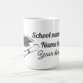 Caneca De Café Personalize Graduation Balloon