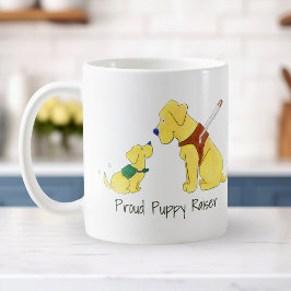 Caneca De Café Personalize Guia de Cachorro Fofo e Filhote em Tre