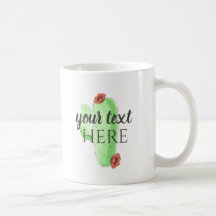 Personalize! Mug De Café Com Temor De Cactus Perso