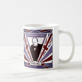 Caneca De Café Personalize o art deco Union Jack de Winston