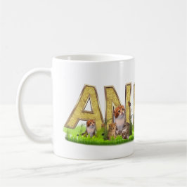 Caneca De Café Personalize o nome Ann, Annie, Ben, ...