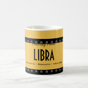 Caneca De Café Personalize o Zodíaco de Aniversário da LIBRA de C