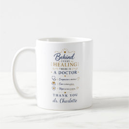 Caneca De Café Personalize Obrigado Médico