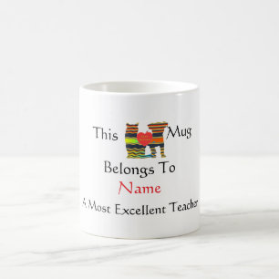 Caneca De Café Personalize os melhores amigos do professor