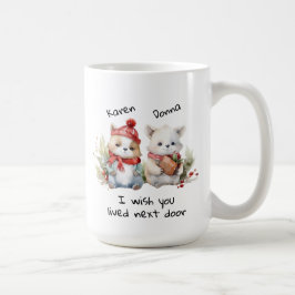 Caneca De Café Personalize Os Melhores Amigos Que Desejo Que Viva