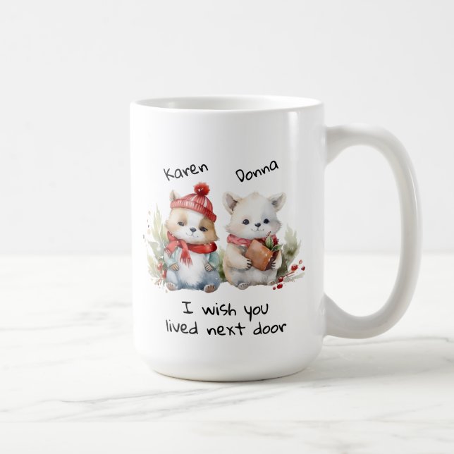Caneca De Café Personalize Os Melhores Amigos Que Desejo Que Viva (Direita)