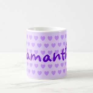 Caneca De Café Personalize Seu Coração Pálido Pálido
