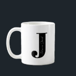 Caneca De Café Personalize seu nome Comece com a letra J<br><div class="desc">Esta caneca de café Personaliza seu nome Comece com J.</div>