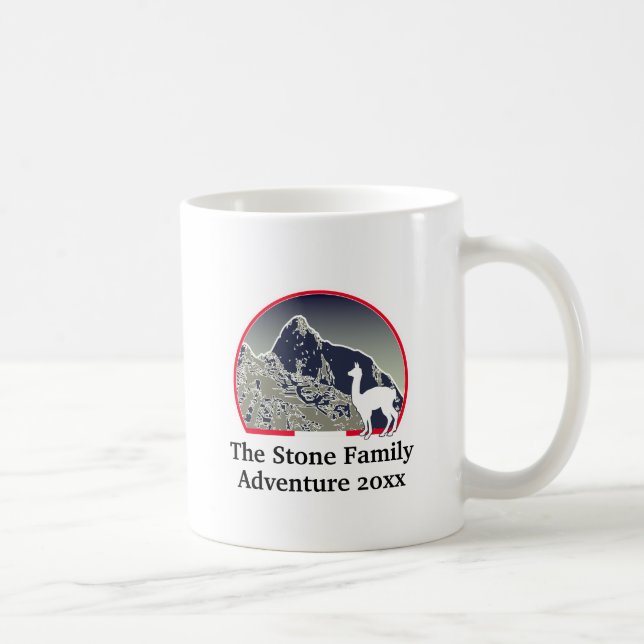 Caneca De Café Personalized Ancient Andes Mountains Machu Picchu  (Direita)