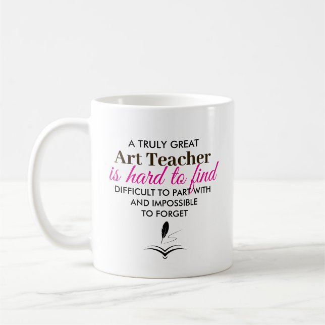 Caneca De Café Personalized Art Teacher Appreciation gift (Esquerda)