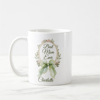 Caneca De Café Personalized Best Mom Ever Mug with Name