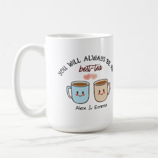 Caneca De Café Personalized Best-Tea Couple