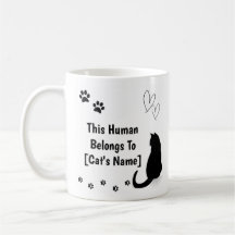Personalized Black Cat Mug