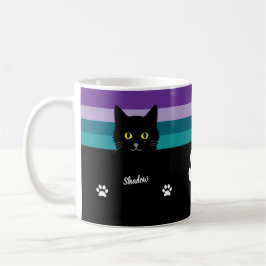 Caneca De Café Personalized Black Cat Mug For Cat Moms And Dads
