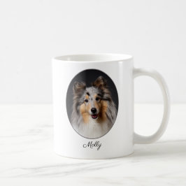 Caneca De Café Personalized Blue Merle Sheltie Love