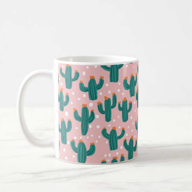 Caneca De Café Personalized Cacti Coffee Mug (Esquerda)