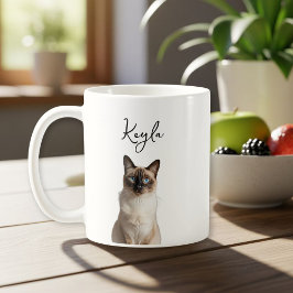 Caneca De Café Personalized cat mom mug, cat photography